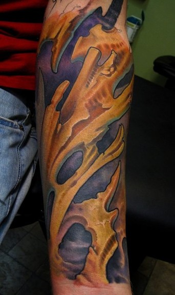 Jon von Glahn - Bio organic sleeve tattoo